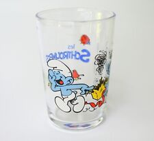 Smurfs glass schtroumpfs d'occasion  Expédié en Belgium