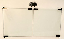 Pair of 11 1/4" x 11 3/8" TV Stand Glass Doors w/Magnetic Catch.  See Photos for sale  Shipping to South Africa