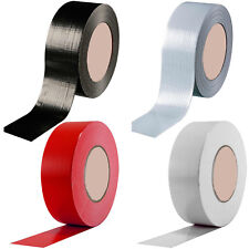 DUCK DUCT GAFFA GAFFER WATERPROOF CLOTH WHITE/BLACK/SILVER TAPE 2" 48MM x 50M for sale  Shipping to South Africa