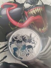 Moneda plata 1onza Venom 999 Marvel colección ;silver 999.Ed especial 1000ud, usado segunda mano  Santa Pola