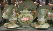 Vintage  Lefton Tea Set  Roses Hand Painted  Reg U.& Pat. Off Exclusives Japan for sale  Shipping to South Africa