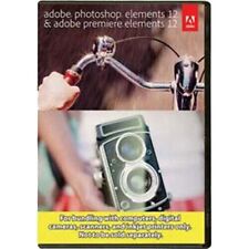 Software Adobe Photoshop 12 e Premiere Elements 12, Win Mac, DVD Novo comprar usado  Enviando para Brazil