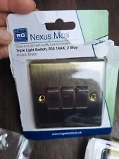 Triple light switch for sale  POOLE