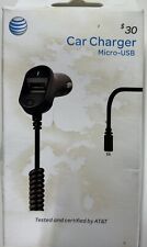 Carregador de carro AT&T micro USB com porta USB extra 3,4 ampères comprar usado  Enviando para Brazil