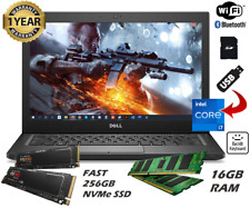 Used, Dell 12.5" 7280 Gaming Laptop 16GB RAM 256GB SSD Core i7 3.90GHz Thunderbolt 3 for sale  Shipping to Canada