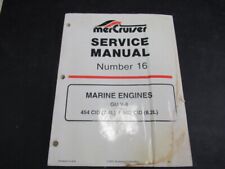 1993 MerCruiser #16 GM V-8 Marine Engines 454/502 CID Service Manual 90-823224 for sale  Crystal River