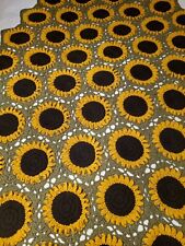 Sunflower afghan inches for sale  Galveston