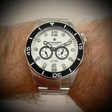 Used, Aquanero Automatic Alpine White Deckhand Men's Watch for sale  Shipping to South Africa