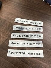Móveis de jardim Westminster etiquetas de metal marca X 5 quantidade comprar usado  Enviando para Brazil
