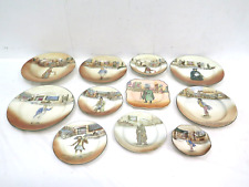 Vintage royal doulton 11 dickens ware character dishes plates bowls bundle for sale  Shipping to South Africa