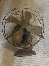 Vintage 15" tall / 13" cage GE brass blade fan for sale  Shipping to South Africa