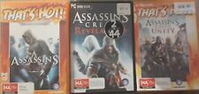 X3 Games Assassins Creed + Unity + Revelations PC DVD Completo Muito Bom Estado Usado  comprar usado  Enviando para Brazil