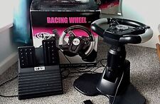 4 Gamers Racing Wheel with Brake Pedals (SPCO26) Compatible with PS1 for sale  Shipping to South Africa