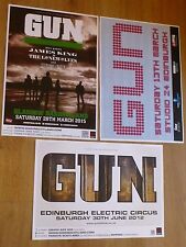 Gun - Collection of Scottish tour live music memorabilia concert gig posters x 3 segunda mano  Embacar hacia Argentina