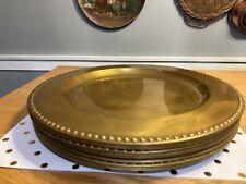 Brass charger plates for sale  Tolland