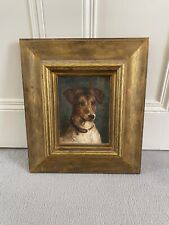 antique dog oil painting for sale  RICHMOND