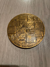 Médaille bronze calendrier d'occasion  Mommenheim