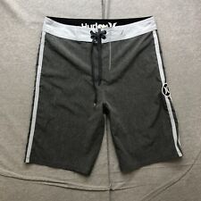 Bermuda de natação Hurley Phantom masculina cinza tamanho 29 X 10 surf poliéster, usado comprar usado  Enviando para Brazil