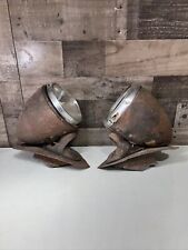 Vintage 1930’s Ford Headlights Pair Car Sedan ? Truck 1935 1936 ? Chevy Mopar ?, used for sale  Shipping to South Africa