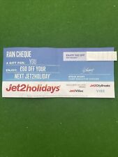 Jet2holidays rain cheque for sale  NORTHAMPTON