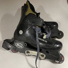 Bauer Misty Black Inline Roller Skates Adult Size 8 Black Inline Good Overall for sale  Shipping to South Africa