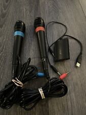 Conjunto de 2 microfones SingStar PlayStation PS2 PS3 com dongle conversor USB  comprar usado  Enviando para Brazil