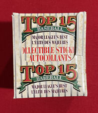 1991 Top 15 Panini Baseball Major Leagues Melhor Caixa de Adesivos Variante Francesa comprar usado  Enviando para Brazil