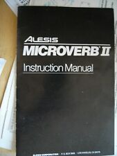 Alesis manual microverb for sale  LONDON