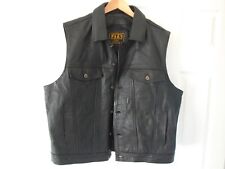 Leather waistcoat vest for sale  NEWQUAY