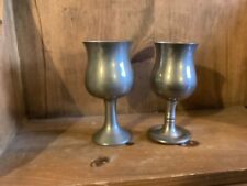 Two pewter goblets for sale  WEYMOUTH