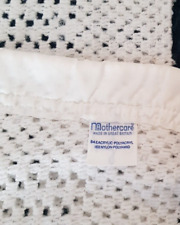 Mothercare 0552 White Vintage Pram Blanket Cellular Made in Great Britain 70x80 for sale  Shipping to South Africa