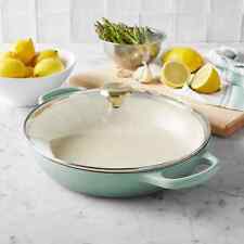 Caçarola buffet Le Creuset com tampa de vidro, 3,5 qt. Sal marinho comprar usado  Enviando para Brazil