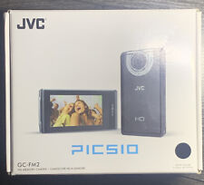 Modelo de cámara de memoria JVC PICSIO HD No. GC-FM2 (negro) con caja *probado en potencia*, usado segunda mano  Embacar hacia Argentina