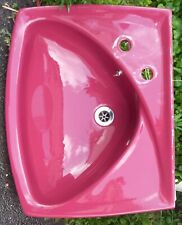Retro burgundy sink for sale  DUDLEY