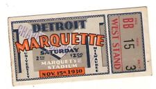 Ticket stub marquette for sale  Wausau