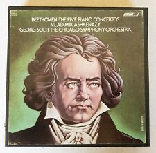 Used, Beethoven 5 Piano Concertos Ashkenazy 2x 7" Reel 4T Dolby Tapes 7 1/2 ips TESTED for sale  Shipping to South Africa