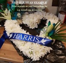 Personalised funeral ribbon for sale  WESTON-SUPER-MARE