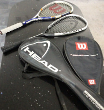TWO SQUASH RACQUETS, WILSON CARBON & HEAD TITANIUM for sale  Shipping to South Africa