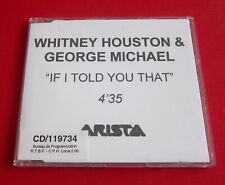 Whitney Houston & George Michael "If I told you that" CD Promo single Acetate comprar usado  Enviando para Brazil