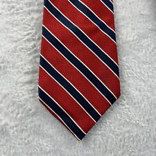 Usado, Gravata masculina Tommy Hilfiger seda listrada vermelha branca e azul 60 em gravata EUA comprar usado  Enviando para Brazil