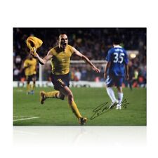 Usado, Foto de futebol americano Barcelona assinada por Andres Iniesta: gol do Chelsea comprar usado  Enviando para Brazil