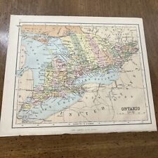 Usado, Mapa antiguo de 1869 de Ontario 8,5 x 7 pulgadas segunda mano  Embacar hacia Argentina