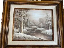 painting winter framed oil for sale  Uvalde