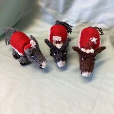Knitted christmas nativity for sale  BECCLES