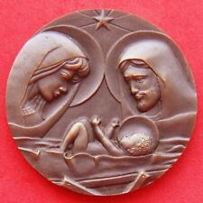 Natividad Religiosa de Jesús Virgen María San José Estrella de Navidad Medalla de Bronce segunda mano  Embacar hacia Argentina
