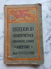 1926 eisteddfod genedlaethol for sale  SWANSEA