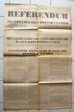 Antique poster decree d'occasion  Expédié en Belgium