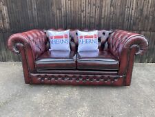 Oxblood leather chesterfield for sale  BOSTON