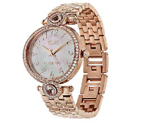 Ecclissi Round Morganite & White Zircon Watch 6"-7" Stainless Steel, RoseTone for sale  Shipping to South Africa