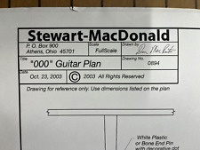 Planos de papel de construção para guitarra Stewmac 000-12 Luthier, usado comprar usado  Enviando para Brazil